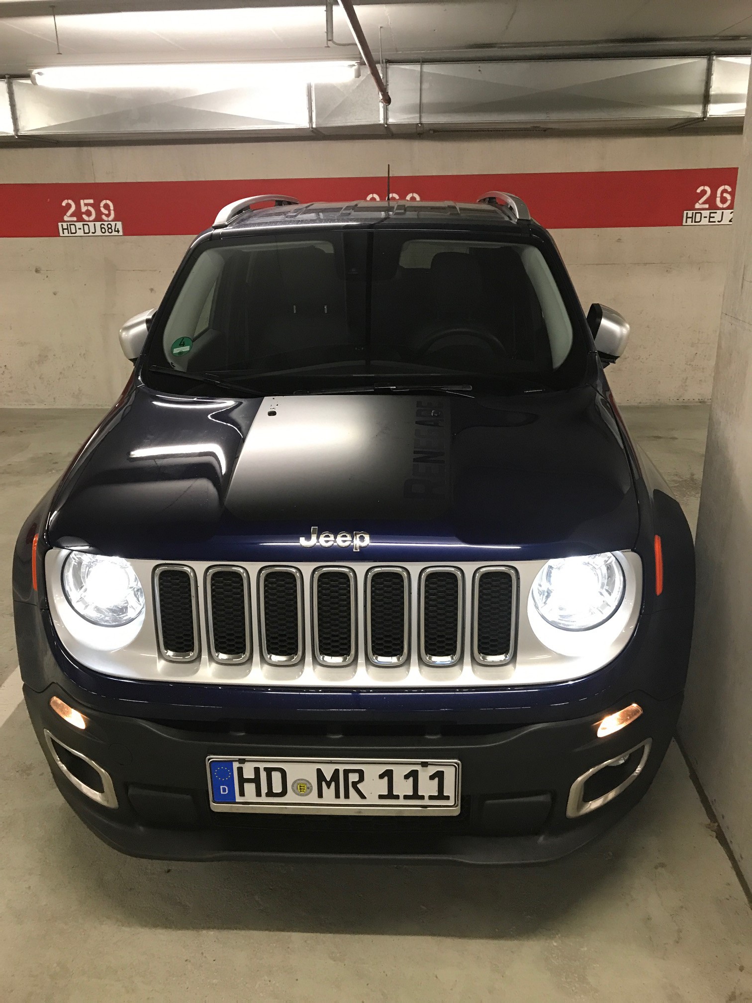 Blendschutz im "dunklen" (Tiefgarage)