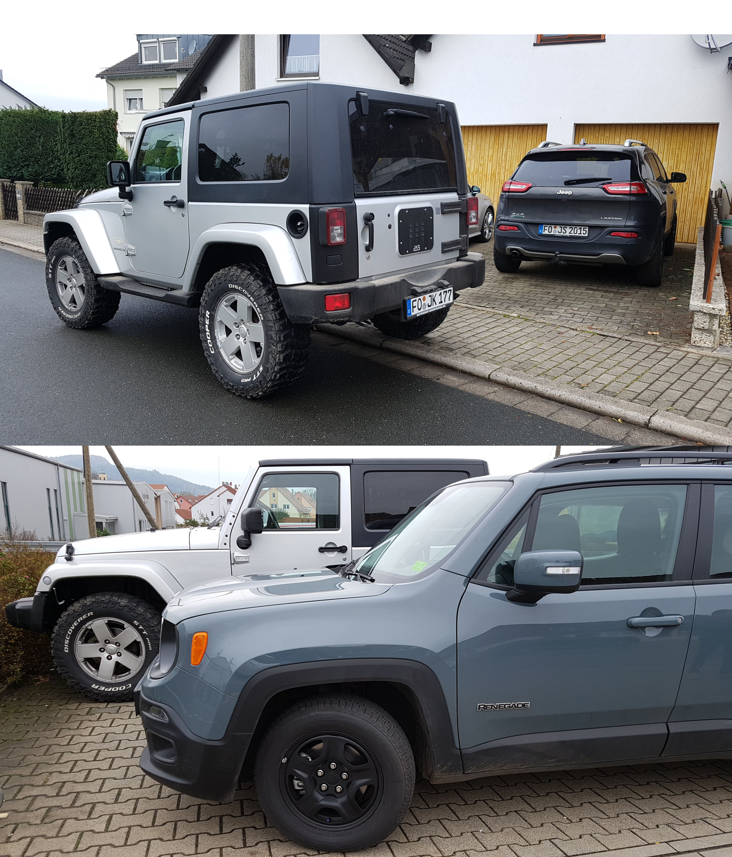 Cherokee + Renegade + Wrangler