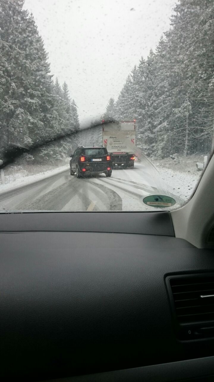 Der erste Schnee im Harz.