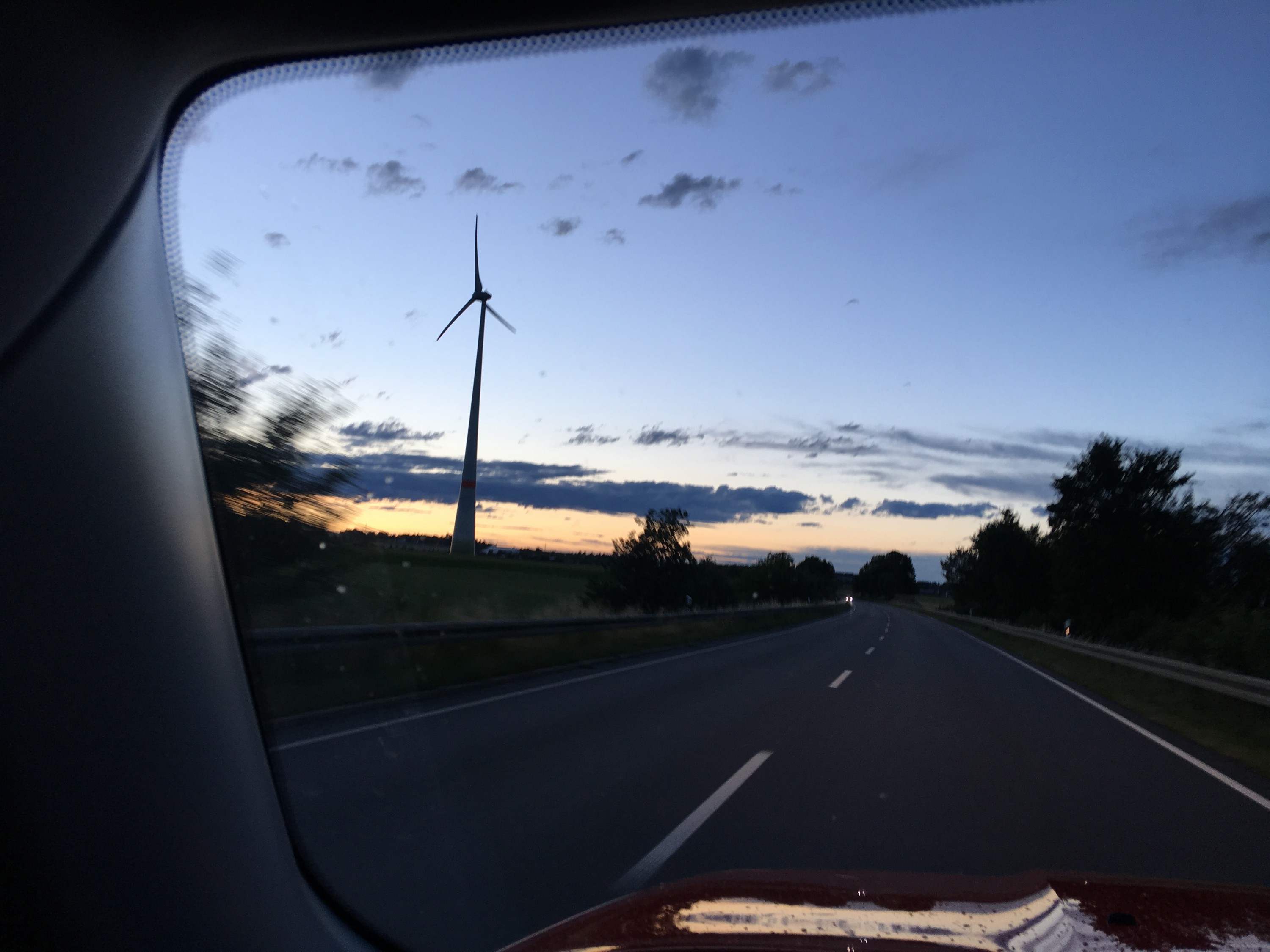 Die Sicht aus dem Renegade auf dem Heimweg