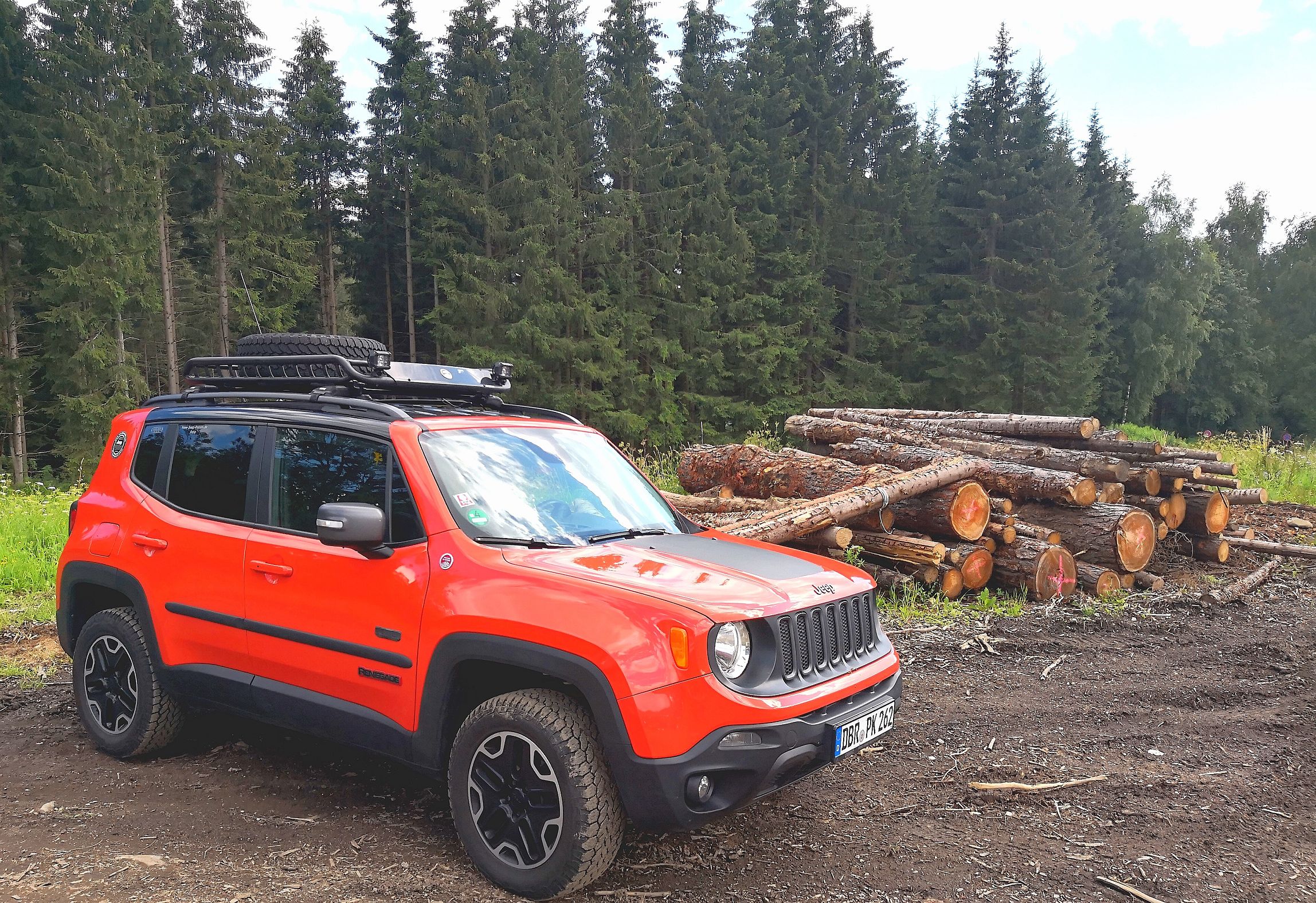 Erste Impressionen meines Omaha Orange beim Camp Jeep 2018