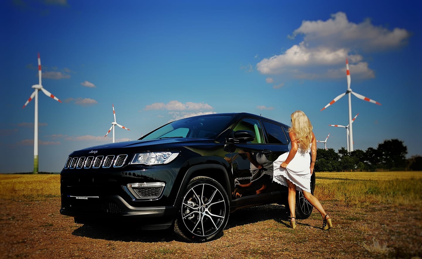 Eine Kundin und Ihr Jeep