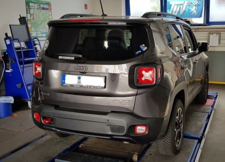 Andere Seite der Spurverbreiterung