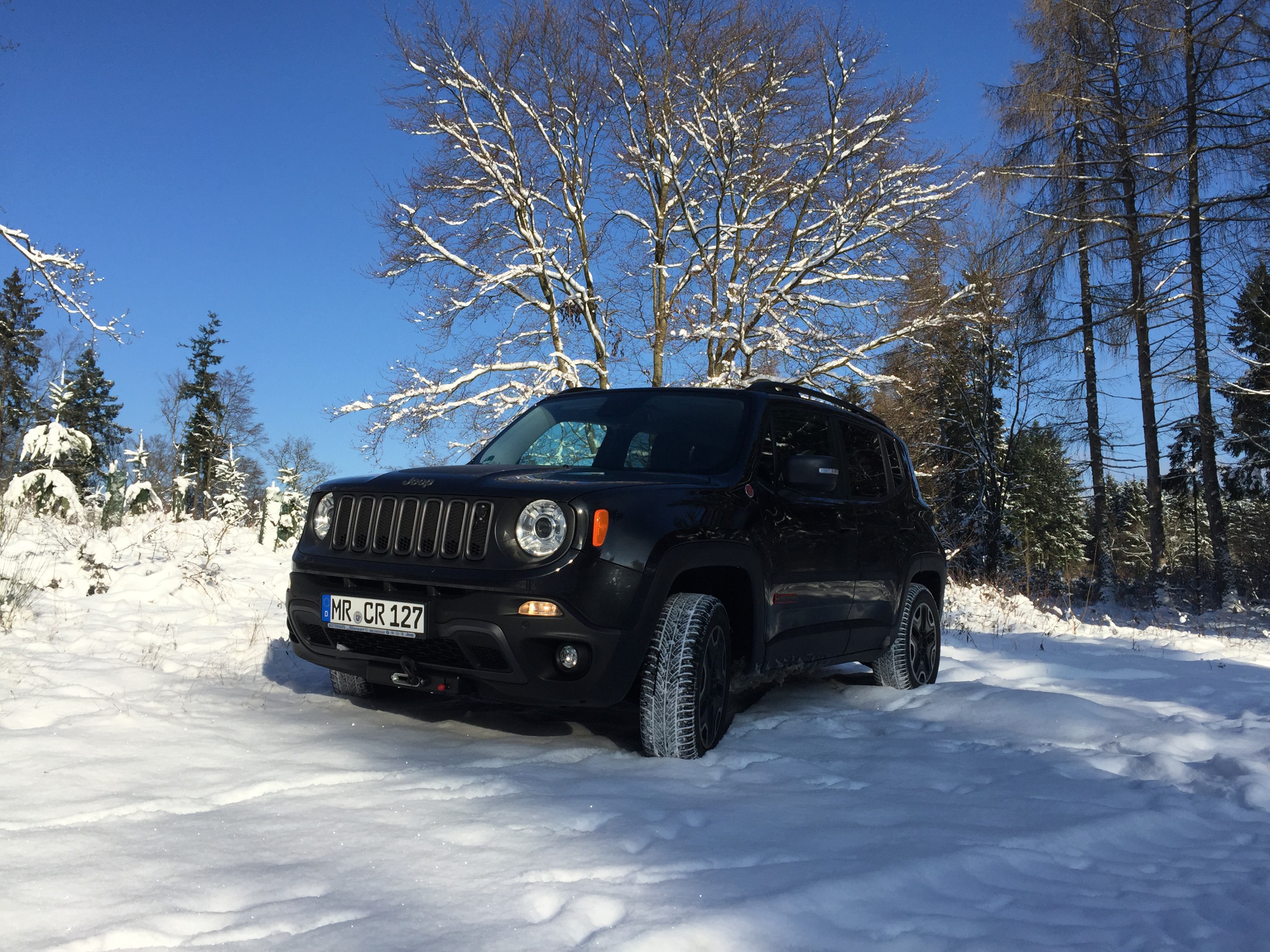 Renegade Trailhawk, erster Schnee!