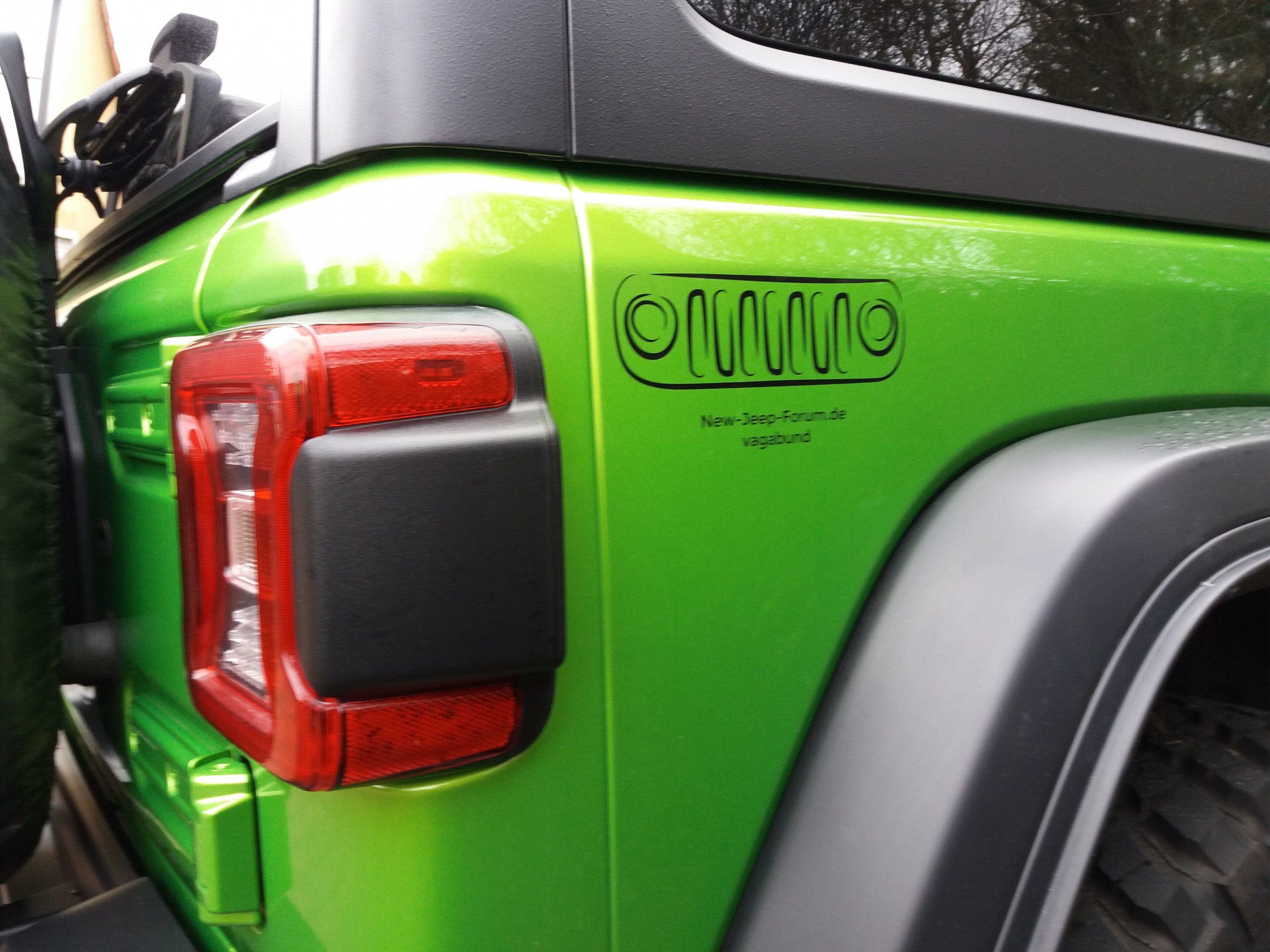 NJF Sticker auf Tour