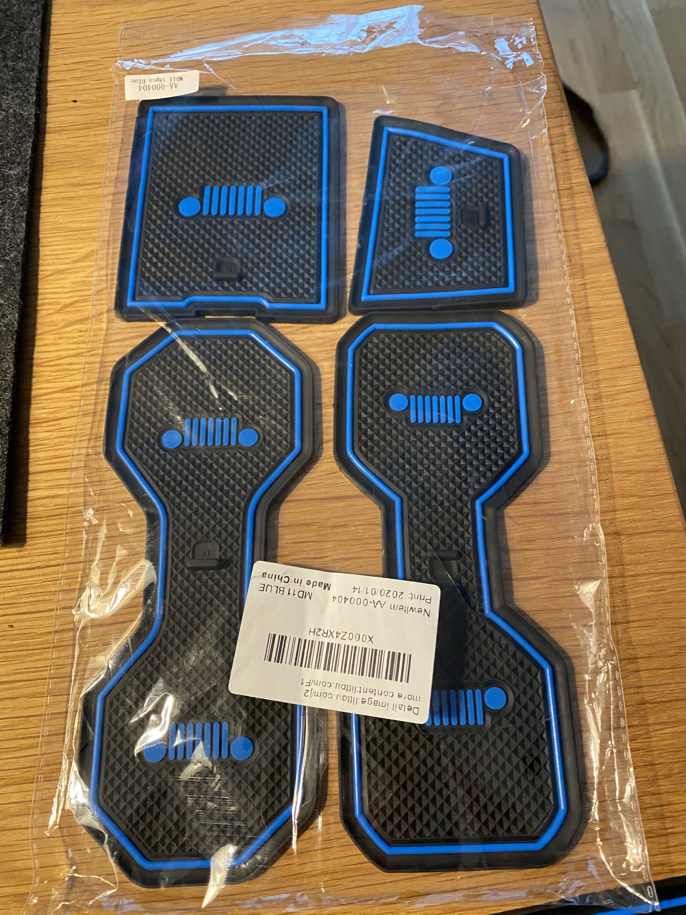 Toppower Mat Cup Holder Antirutsch-Halterung für Innentüren Mats für Renegade 16 Pcs (2018 2019, Blau)