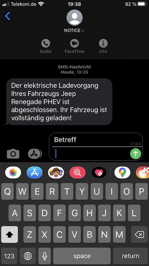 Ladebenachrichtigung Connect (s)