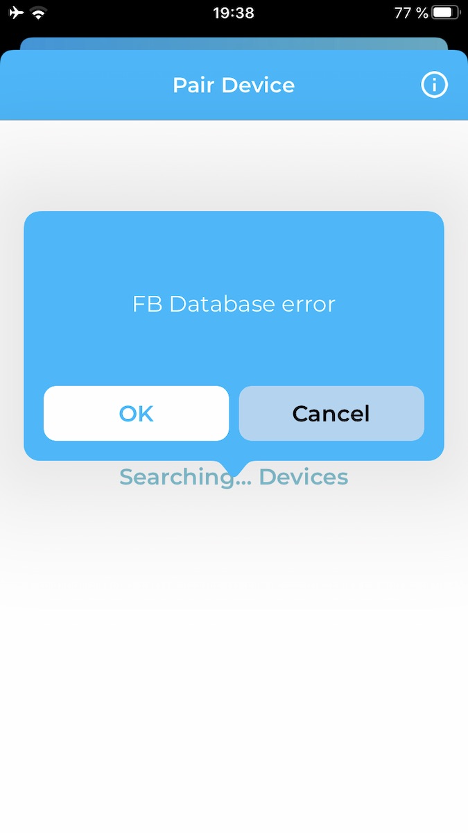 my EasyWallbox up DBError