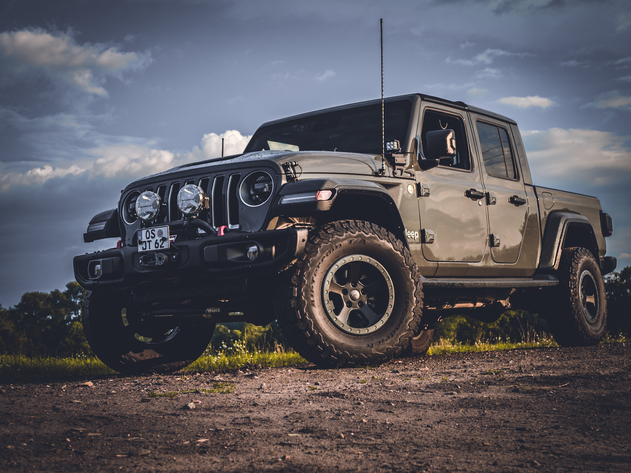 Firestick CB-Antenne auf Quadratec-Halterung gemounted