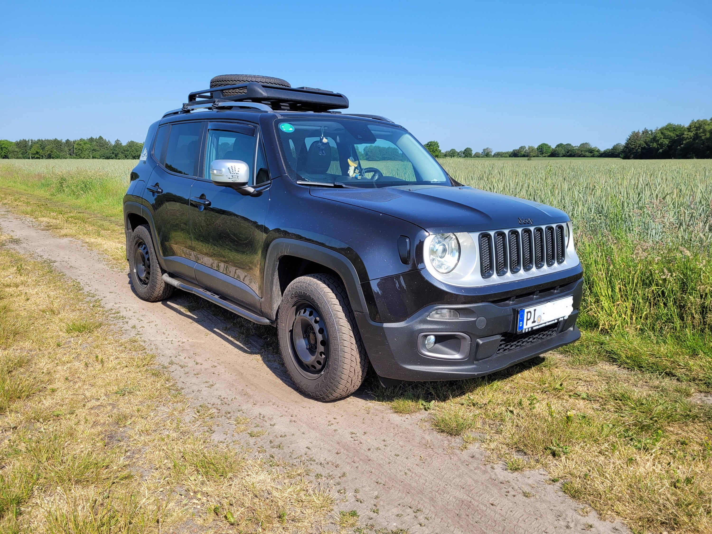 Willy im Offroad-Mode, fertig für die Jeep-Exp. in Brandenburg