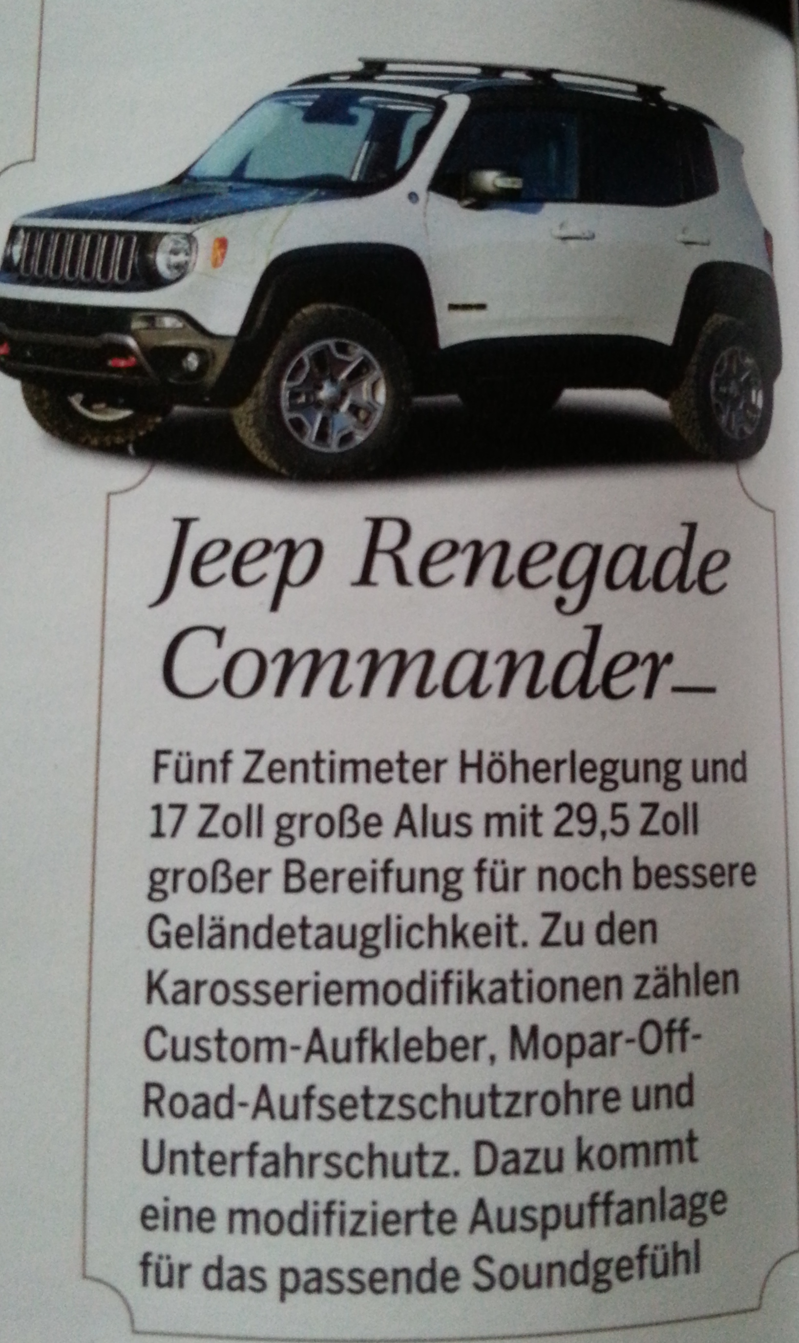 Jeep Artikel in der Autobild allrar