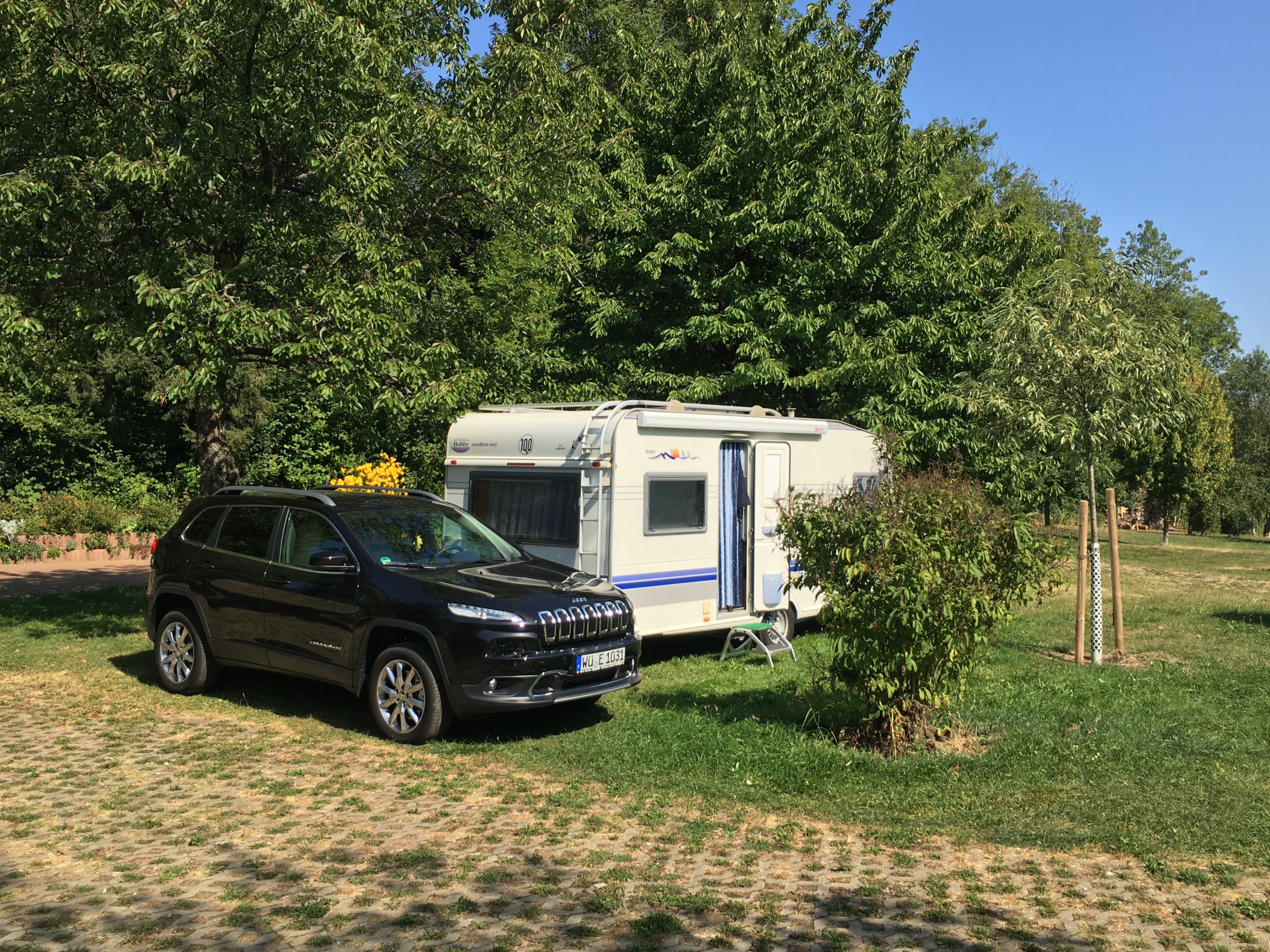 Stellplatz bei unserer Oberfrankentour