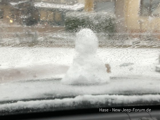 Er hat 25 km da vorn gesessen