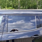 Chromzierleiste schwarz foliert (Seitenansicht und Dachreling)