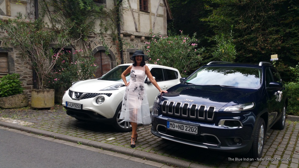 Der erste blaue indianer als Brautwagen