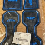 Toppower Mat Cup Holder Antirutsch-Halterung für Innentüren Mats für Renegade 16 Pcs (2018 2019, Blau)