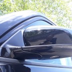 Chromzierleiste schwarz foliert (Zierleiste und Aussenspiegel)