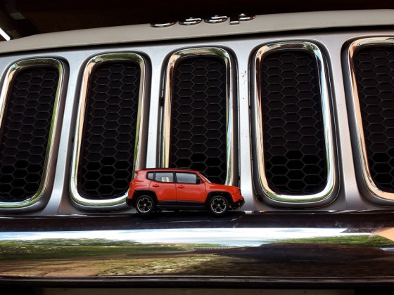 Der Kleine auf dem Großen