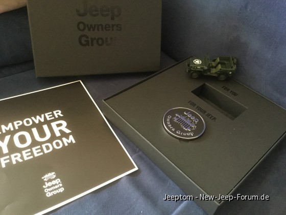 Jeep Owners Group Willkommenspaket