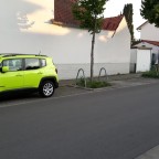 Unser Kleiner, bewacht vom Dicken im Hintergrund