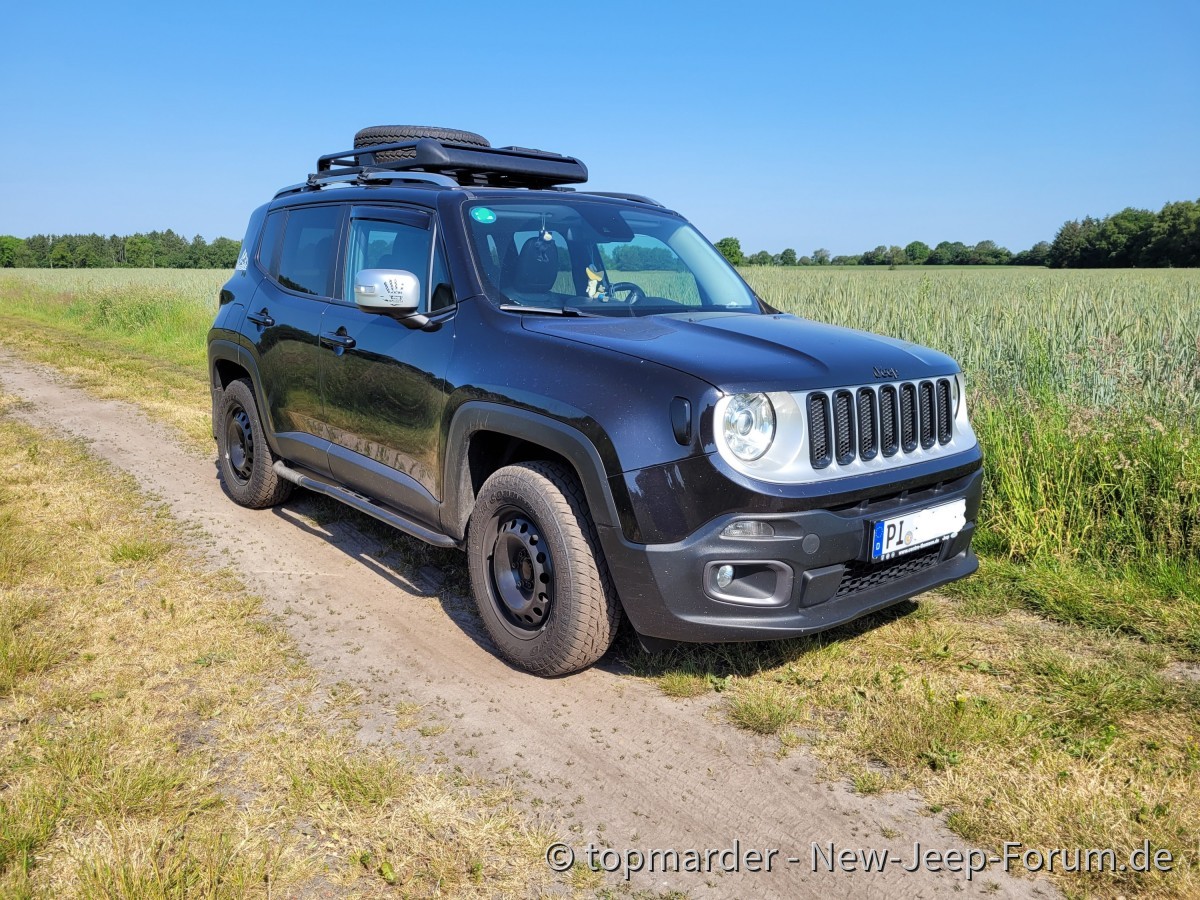 Willy im Offroad-Mode, fertig für die Jeep-Exp. in Brandenburg