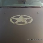Army Star auf Motorhaube